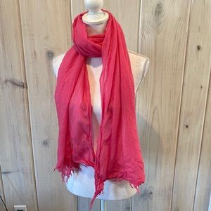Pink J.Crew scarf